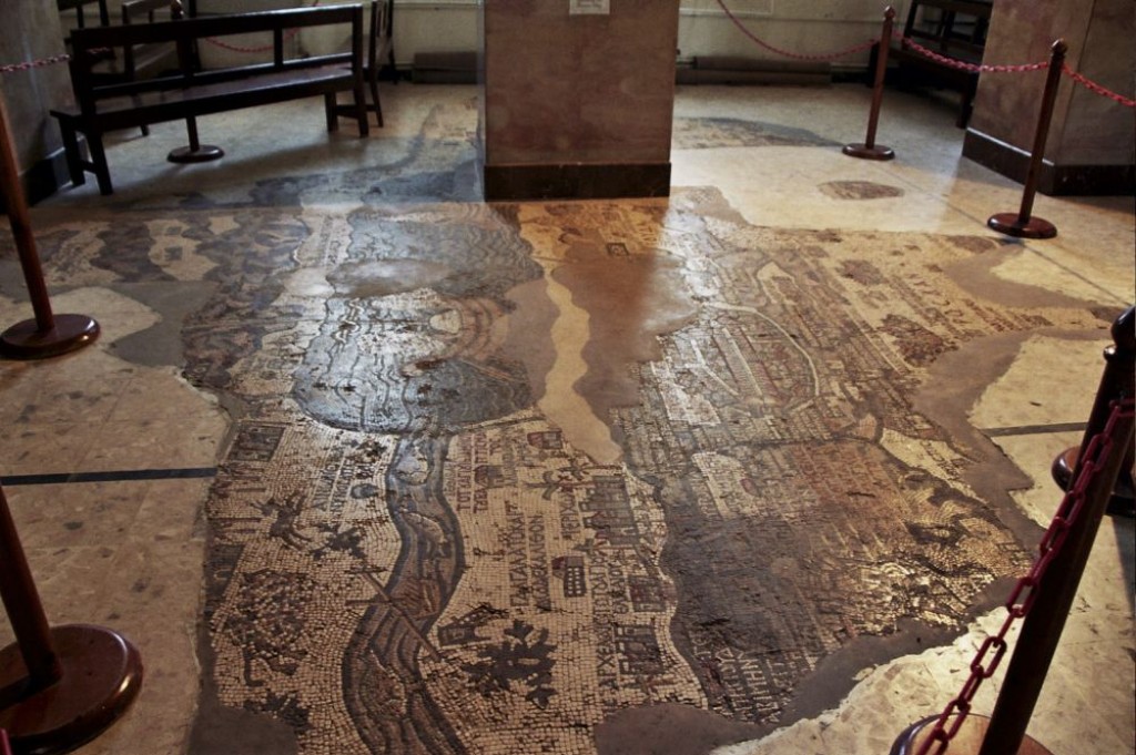 Madaba is home to St George's Church, with a Mosaic map of the world. 